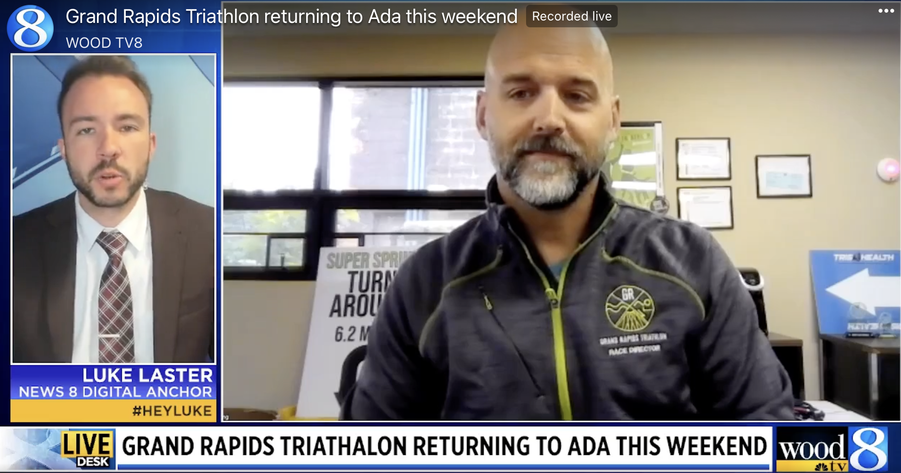 Wood TV 8 Features Grand Rapids Triathlon